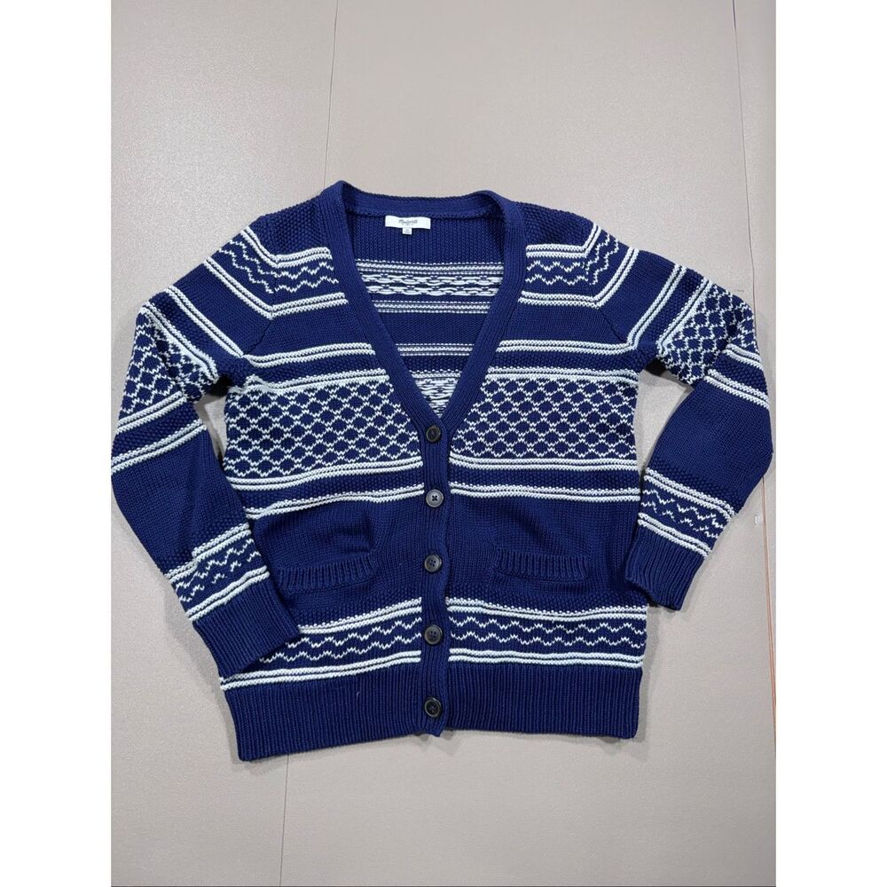 Madewell 100%‎ Cotton Print Cardigan *note